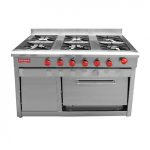 Cocina industrial 6 platos Topgas