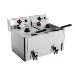 Freidora eléctrica 2 depósitos 8 lts. c/u con despiche