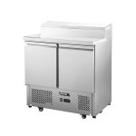 Meson saladette 2 puertas cubierta acero inoxidable Ventus