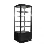 Vitrina pastelera vertical 98 lts. sobremesa negra Pareti-Kitchenette