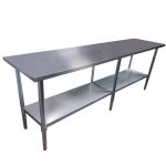 Meson acero inoxidable 240 cm central