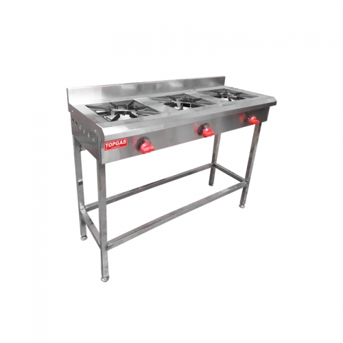 ANAFE INDUSTRIAL 3 PLATOS TOPGAS