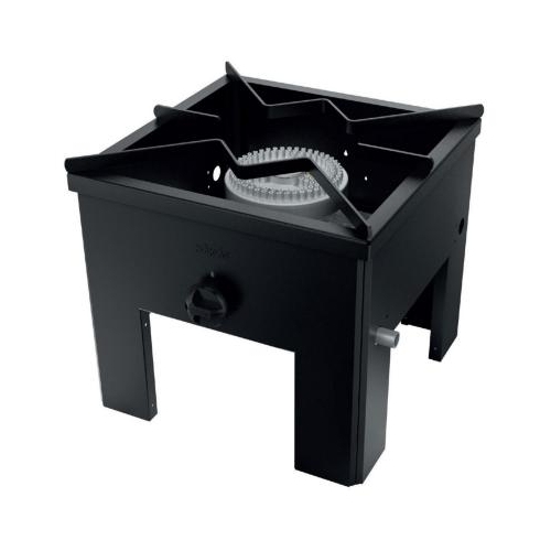 ANAFE SIMPLE BAJO 43X43 GLP NEGRO