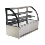 Vitrina pastelera 1.5 mts. vidrio curvo Maigas