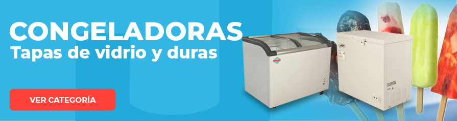 Congeladoras tapa dura y vidrio JR Comercial